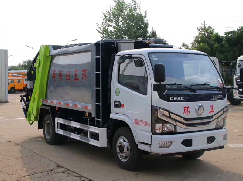 國六東風多利卡6立方壓縮式垃圾車-東風多6立方壓縮式垃圾車圖片 國六東風多利卡6立方壓縮式垃圾車-東風多6立方壓縮式垃圾車圖片